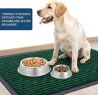 OLANLY Front Door Mat Indoor Outdoor Entrance, Waterproof Heavy Duty Doormat, Fade Resistant, Low Profile, Easy Clean Patio Porch Welcome Floor Mats for Entry, 47x23, Green