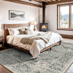 LUMI Washable Area Rug 8x10 for Living Room, Ultra Soft Stain Resistant Carpet with Non Slip Rubber Backing, Non-Shedding Low Pile Rugs for Bedroom, Dining Room, Indoor, Office