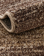 Rugs.com Angelica Collection Rug – 4 Ft Round Light Brown Medium-Pile Rug Perfect for Kitchens, Dining Rooms