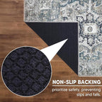 Keen Home Design 9x12 Rug - Machine Washable Area Rug with Non-Slip Backing, Ideal for Living Room, Dining Room, Bedroom - Vintage, Easy Clean, Durable, Low Pile - (9' x 12')