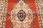 Unique Loom Reza Collection Traditional Persian Style Area Rug, 3 ft x 16 ft 5 in, Terracotta/Ivory