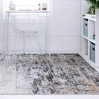 Rugs.com Leipzig Collection Area Rug – 7X10 Beige Low-Pile Rug Perfect for Bedrooms, Dining Rooms, Living Rooms