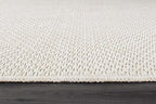 Easy Jute Rugs 2x7 White Color Living Room Indoor Outdoor Runner Rug for Farmhouse Patio and Kitchen Rug High Traffic Washable Easy to Clean Solid Boho Woven Design Outside Carpet (2 x 7)