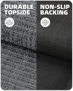 Color&Geometry Front Door Mat Indoor Non Slip Rubber Backing, 36"x55" Ultra Thin Doormat, Soft Absorbent Inside Doormat Washable Easy Clean Rugs for Entryway, Slate Gray (Rolled-up NO Creases)