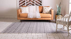 Unique Loom Outdoor Trellis Collection Area Rug - Tribal Trellis (10' x 13' 1" Rectangle, Gray/ Black)