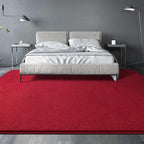 Large Area Rugs for Living Room Bedroom, 7x10 Feet Burgundy Red Rug, Minimalist Modern Shag Rug, Soft Thick Memory Foam Indoor Carpet, Non-Slip Washable Rug for Boys Girls Dorm Nursery Room Home Decor