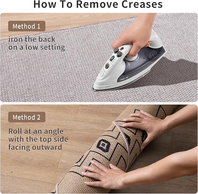 Tangsoo Easy Jute 2x3 Outdoor Rug,Non Slip Small Machine Washable Rug for Entryway,Ultra Thin Mat Boho Non Shedding Indoor Capet for Kitchen Bedroom Front Door Entrance