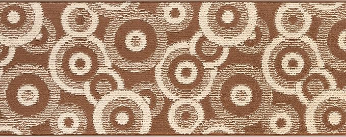 Custom Size Brown Hallway Runner Rug | Cut to Length 2'3" x 10' (Runner) | Non-Slip & Machine Washable | REMNAZ