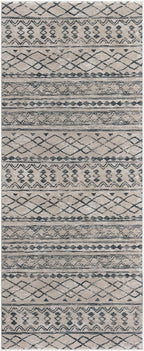 KUTA Boho Kitchen Runner 2x5 Brown Black Moroccan Washable Rug Non-Slip Vintage Hallway Runners Ultra Soft Distressed Geometric Floor Carpet for Bedroom Laundry Living Room