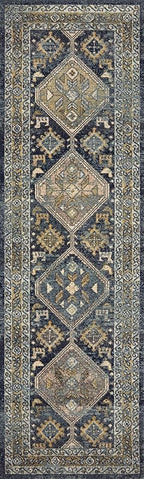 Loloi Jocelyn Collection JOC-02 Navy/Blue 7'-10" x 10' .38" Thick Area Rug