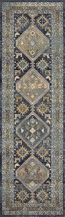 Loloi Jocelyn Collection JOC-02 Navy/Blue 7'-10" x 10' .38" Thick Area Rug