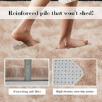 Fluffy Rug Shaggy Area Rug, Mottling Beige 3x5 Area Rugs for Bedroom, Small Bedside Rug, Soft Fluffy Shaggy Entryway Throw Rugs for Living Room Bedroom Kids Room Home Decor