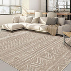 Nakagishi 10x12 Area Rug Living Room: Washable Boho Large Neutral Modern Soft Farmhouse Rugs Stain Resistant Indoor Floor Non-Slip Accent Carpet for Bedroom Nursery Kids Playroom Office Dining Room