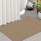 IOHOUZE Small Area Rug 2x3 Washable Woven Rugs for Entryway Non Slip Rubber Backed Kitchen Rugs Indoor Outdoor Doormat Throw Rug Floor Carpet for Entrance Front Door, Orange/Tan/Brown