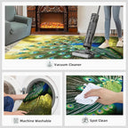 Peacock Rug 4x6-4x6 Rug, Wonderful Peacock Area Rugs for Bedroom, Nature Rugs for Living Room, Modern Style Washable Mat, Aesthetics Carpet - Peafowl Home Decor & Gifts