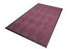 M + A Matting WaterHog Diamond | Commercial-Grade Entrance Mat with Rubber Border – Indoor/Outdoor, Quick Drying, Stain Resistant Door Mat (Bordeaux, 4' x 10')