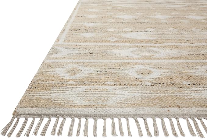 Loloi Angela Rose Rivers Collection RIV-04 Natural/Ivory 7'-9" x 9'-9" Reversible Area Rug