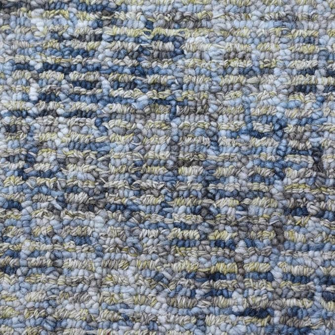 Hand Tufted Wool ECO-Friendly Area Rugs - 2'6''x11', Runner Shape, Light Green, Solid Plain Design, High Pile Thick Handmade Area Rugs for Living Room, Bed Room (KWC111)