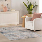 Dash & Albert Blaire Mineral Machine Washable Rug, 6 X 9 Feet, Multicolored Graphic Pattern