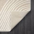Abani Nuevo Collection Area Rug - Transitional Beige/Cream Design -2' x 3' - Easy to Clean - Durable for Kids and Pets - Non-Shedding - Medium Pile - Soft Feel - for Living Room, Bedroom & Office