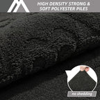COSY HOMEER Door Mat 24”x36”,Absorbent Dirt Trapper Entryway Rugs,Non-Slip Welcome Mat,Washable Entry Rugs,Low Pile Doormat for Front Back Door,Wet Shoes & Paws,Black