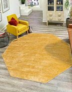 Unique Loom Finsbury Collection Area Rug - Kate (5' 3" Octagon, Yellow)