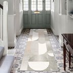Grey Runner Rug 2x6 Washable Rug Runners for Hallway Kitchen,Long Modern Geometric Rugs for Bedroom Entryway Bathroom,Non Slip Floor Beige Carpet