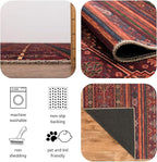 Keen Home Design 4x6 Rug - Machine Washable Area Rug with Non-Slip Backing, Ideal for Living Room, Dining Room, Bedroom - Vintage, Easy Clean, Durable, Low Pile Rug - (4' x 6')