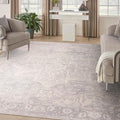 Nourison Home Astra Machine Washable Grey 7'10" x 10' Area Rug - Easy Clean, Non Shedding, Bed Room, Living Room, Dining Room, Kitchen (8' x 10')