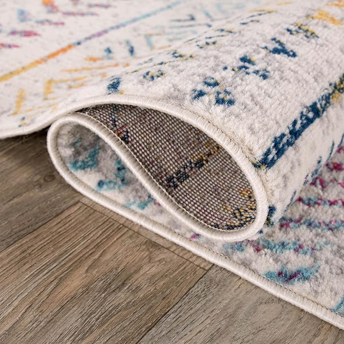 Rugshop Geometric Boho Perfect for high Traffic Areas of Your Living Room,Bedroom,Home Office,Kitchen Runner Rug 2' x 7' Multi