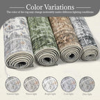 8x10 Washable Area Rugs Ultral Soft Non-Slip Stain Resistant Vintage Boho Large Carpet for High-Traffic Living Room & Dining Room