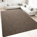 HQAYW 6x9 Large Area Rugs for Living Room Bedroom, Modern Thickened Memory Foam Soft Rug, Low Pile Minimalist Washable Non Slip Carpets for Kids Girls Boys Nursery Dorm Home Decor, Brown