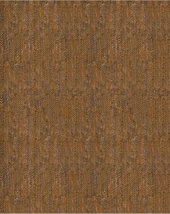 Eleisa Modern Vintage 8x10 Herringbone Chevron Area Rug for Living Room, Brown, Non-Slip Stain Resistant Washable Rug, Farmhouse Home Decor Carpet for Bedroom, Kitchen, Dining Room