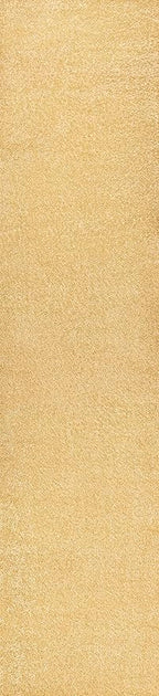 JONATHAN Y Haze Solid Low-Pile Mustard Runner Rug 2x14, Coastal,Bohemian,Minimalist,Classic, Easy-Cleaning for Living Room,Bedroom,Kitchen,Pet Friendly,Non-Shedding (SEU100B-214)
