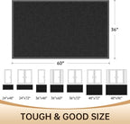 Amyracel Front Door Mat Indoor Outdoor Entrance, 36" x 60" All-Season Waterproof Doormat for Enterway, Heavy Duty Commercial Floor Mat, Fade Resistant, Rubber Back, Low Profile, Easy Clean