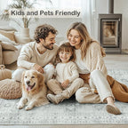 Washable Area Rugs 6x9,Boho Area Rug,Collapsible Area Rug for Bedroom, Entryway, Kitchen, Bathroom