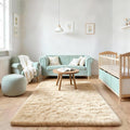 3x5 Solid Fluffy Camel Area Rug – Washable, Durable, Living Room Rug, Non-Slip High Pile Shag Rugs for Bedroom, Living Room, Bedside, Dorms, Nursery Rooms, Kids Room, Soft Indoor Floor Carpet