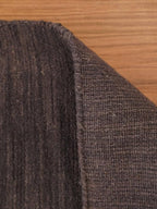 Rugsotic Carpets Hand Knotted Gabbeh Wool 5'x8' Area Rug Solid Charcoal L00111