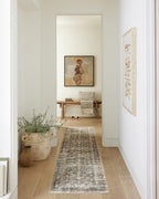 Loloi Amber Lewis Morgan Collection MOG-02 Navy/Sand 2'-3" x 9'-6" 38" Thick Runner Rug feat. CloudPile, Neutral, Room Décor, Vintage Inspired, Livingroom, Bedroom, Dining Area
