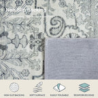 Lahome Area Rug 5x7 Washable Living Room Rug, Large Soft Bedroom Rug, Bohemian Medallion Non Slip Non Shedding Low Pile Accent Print Indoor Carpet for Dining Room Office Playroom, Beige