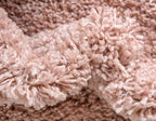 Unique Loom Davos Shag Collection Area Rug - Solid (2' 7" x 10' Runner, Dusty Rose)