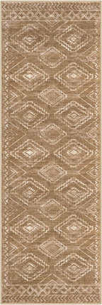 KILOCOCO Kitchen Runner 2x6 Washable Runner Rug, Boho Soft Runners for Hallways Non Slip Printed Distressed Laundry Room Rugs, Low-Pile Rugs for Entryway/Bedroom/Living Room, Yellow Brown Orange