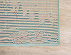 Unique Loom Positano Collection Coastal Modern Fish Light Blue Runner Rug (2' x 7')