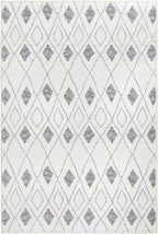 Dash & Albert Chandler Ivory Machine Washable Rug, 7.5 X 9.5 Feet, Ivory Geometric Pattern - Premium Luxury Hotel Quality Soft Breathable Hypoallergenic Machine Washable Easy Care All Season