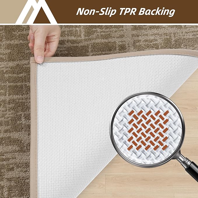COSY HOMEER-Door-Mat Dirt Trapper Entryway Rugs 24"x36" Non Slip Washable Entrance Mats Absorbent Welcome Mat Low Profile Dog Door Mats for Front Back Doomats and Wet Shoes,Taupe