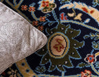 Unique Loom Espahan Collection Area Rug - Cape Cod (7' 10" x 10' Rectangle, Navy Blue/ Black)