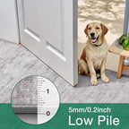LUMI 5x8 Washable Low-Pile Area Rug for Living Room, Ultra Soft Modern Neutral Grey Rugs Non Slip with Rubber Backing, High Traffic, Stain Resistant Carpets, Ideal for Bedroom, Dining Room