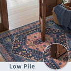 Ciicool 2x5ft Runner Rug, Hallway Wahshable Rugs Vintage Kitchen Carpet for Entrance Bedroom Bedside Living Room Kitchen Laundry Bathroom Decor