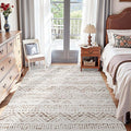 jinchan Boho 4x6 Neutral Area Rugs - Machine Washable Moroccan Soft Throw Rug Bohemian Diamond Design Non-Slip Carpet for Bedroom Entryway Living Room Kitchen Dining Room (4‘x6', Mocha)