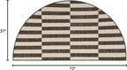 Unique Loom Outdoor Striped Collection Area Rug - Striped (3' 1" x 6' 1" Hearth Charcoal/Ivory)